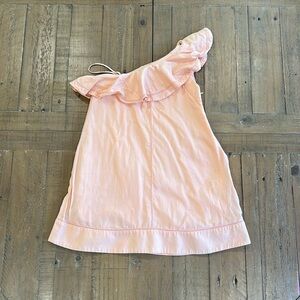 Chloe asymmetrical ruffle hem stitch dress